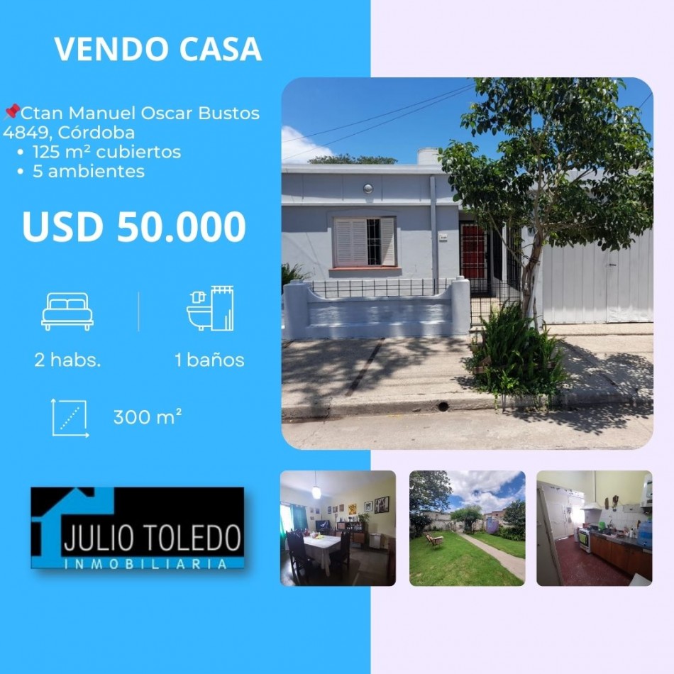 B° VILLA ADELA: VENDO HERMOSA CASA DE 2 DORMITORIOS A 2 CUADRAS RUTA 20