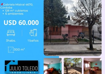 APTO CREDITO BANCOR EN B° VILLA ADELA: VENDO CASA DE 3 DORMITORIOS MEJOR ZONA, CON PATIO