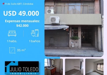 CENTRO: VENDO DEPTO DE 1 DORMITORIO (INTERNO), ENTRE CAÑADA Y FRAGUEIRO (FRENTE SUPER BUENOS DIAS).