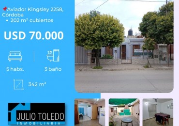 VILLA ADELA: VENDO IMPORTANTE CASA CON 2 DEPARTAMENTOS INTERNOS, IDEAL GERIATRICO O CONSULTORIOS MEDICOS