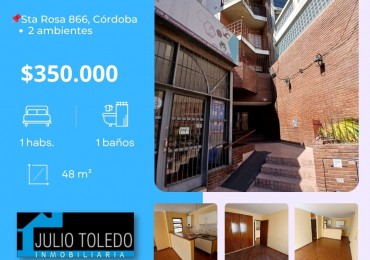 ALBERDI: ALQUILO AMPLIO DEPTO DE 1 DORMITORIOS A METROS PLAZA COLON